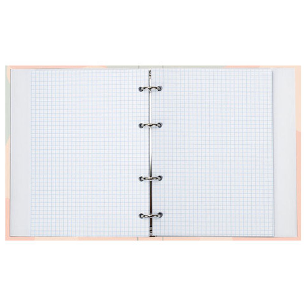 Тетрадь на кольцах А5 165х215 мм, 120 л., твердый картон, клетка, BRAUBERG, "Девушка", 404076