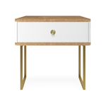 Тумба прикроватная на ножках ROYAL 5301 эко (Дуб Кантри-Золото-р.золото)