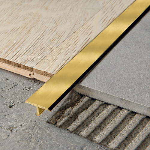 Латунный профиль-вставка Т-образная ЛПТ-10 2700 мм