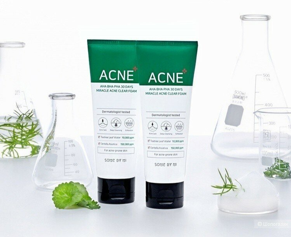 Some By Mi очищающая пенка AHA-BHA-PHA 30 days miracle acne, 100 мл, 120 г