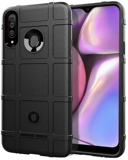 Чехол для Samsung Galaxy A20S цвет Black (черный), серия Armor от Caseport