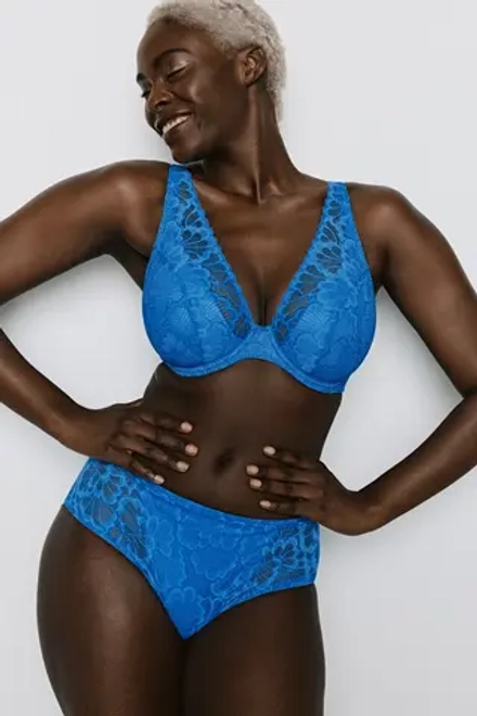 PRIMADONNA Бюстгальтер с глубоким V-образным вырезом, синий