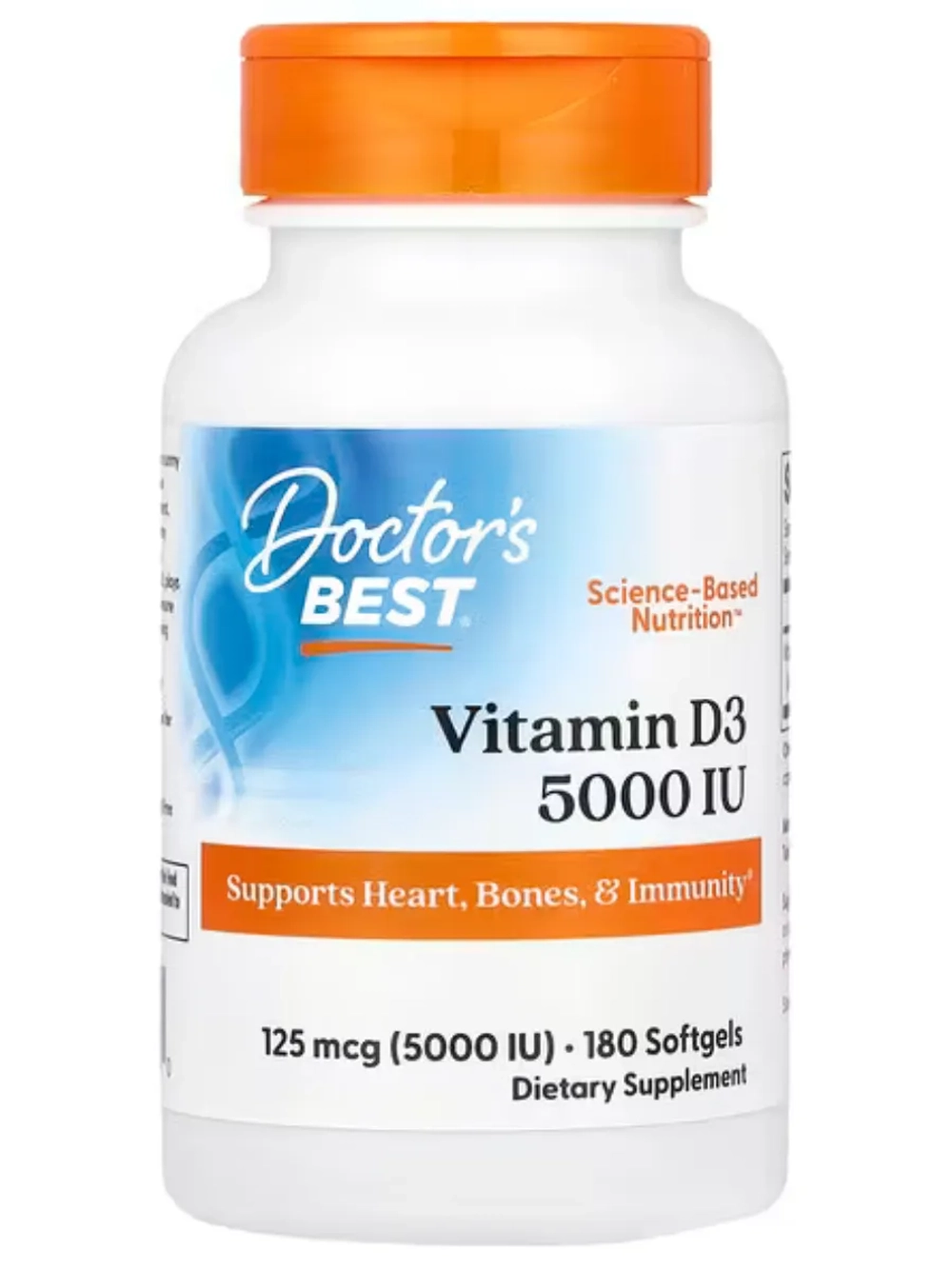 Витамин D3 5000 МЕ 180 капсул