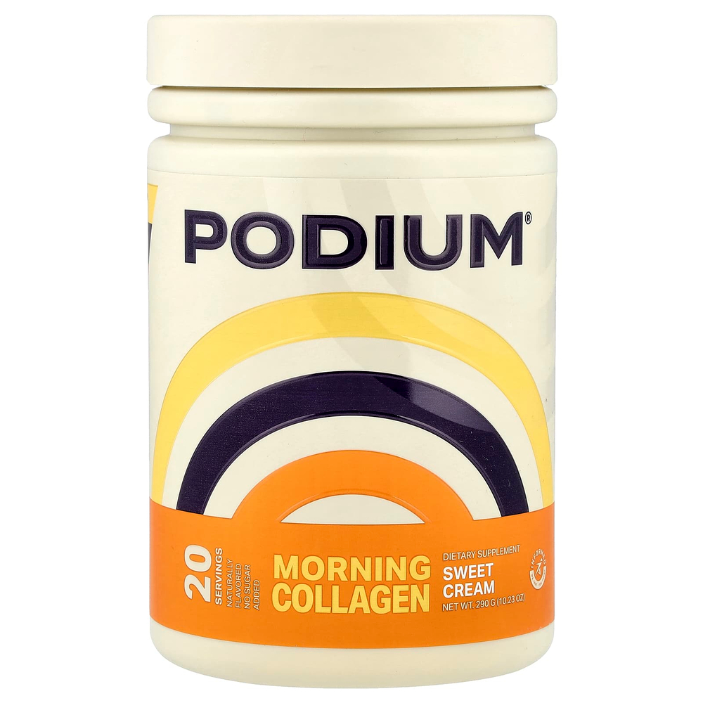 Podium Nutrition, утренний коллаген, сладкий крем, 290 г (10,23 унции)