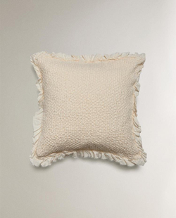 ZARA HOME ДЕТСКАЯ ХЛОПКОВАЯ НАВОЛОЧКА, ЭКРЮ