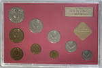 Годовой набор Госбанка СССР 1991 ЛМД жёсткий (красный) (UNC)