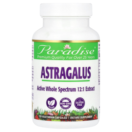 Paradise Herbs, Астрагал, 120 вегетарианских капсул (250 мг на капсулу)