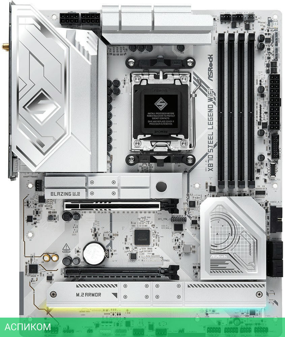 Материнская плата ASRock X870 Steel Legend WiFi