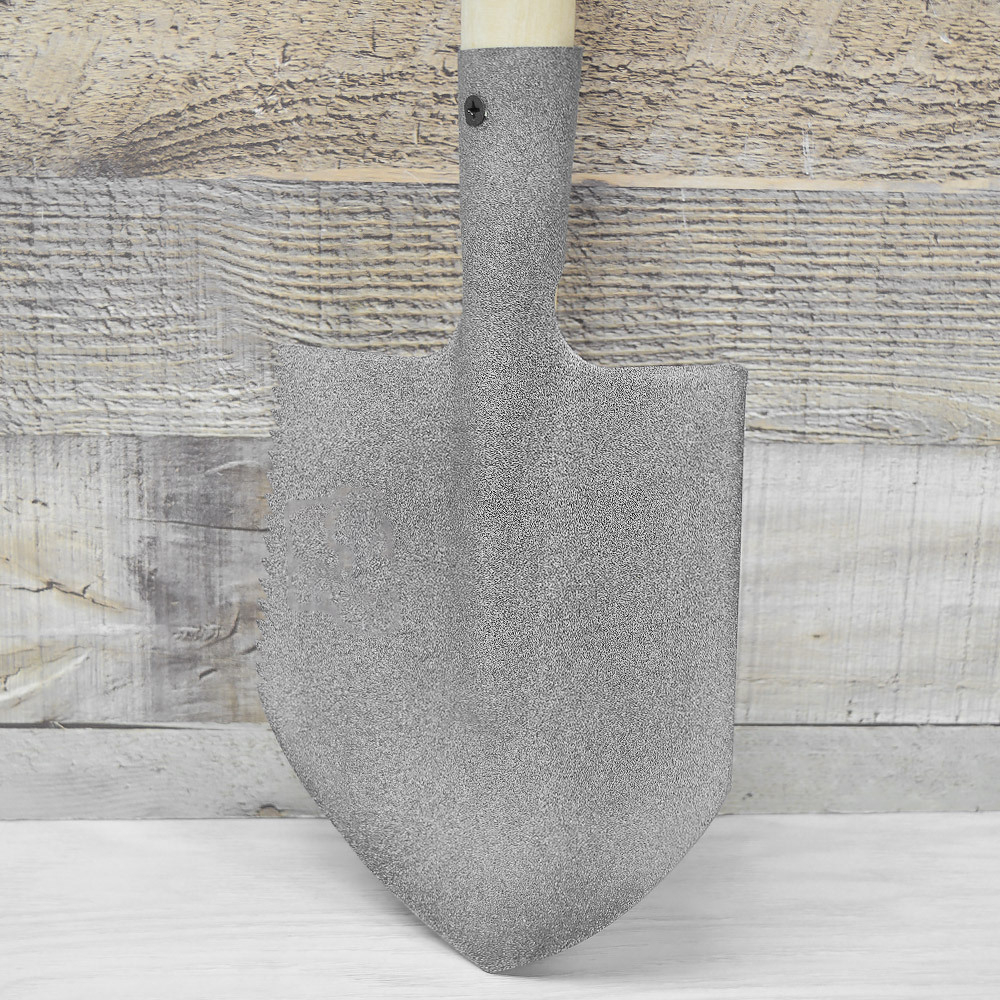 Лопата туристическая (авто) с зубчиками с черенком