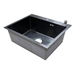 Мойка AZARIO кухонная NICOLE 500х500х220 нерж чёрная 0543