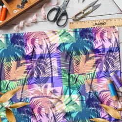 Ткань саржа пальмы под квадратными фильтрами