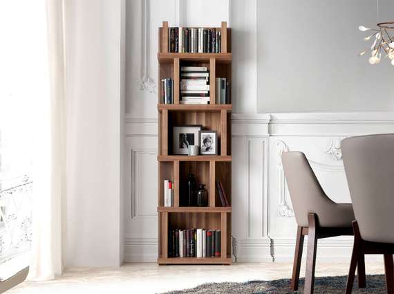 Стеллаж Angel Cerda 3024, 190х60 см, орех