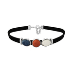 Чокер Possebon Mother Mosaic/Red Agate/Pearl Sodalite B0207.1.8.22 BW/R/BL/S