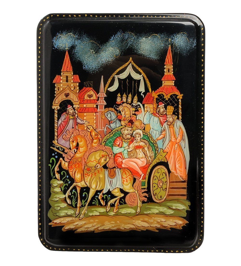 Народные промыслы ШК-16/ 2 Шкатулка «Золотой-петушок»