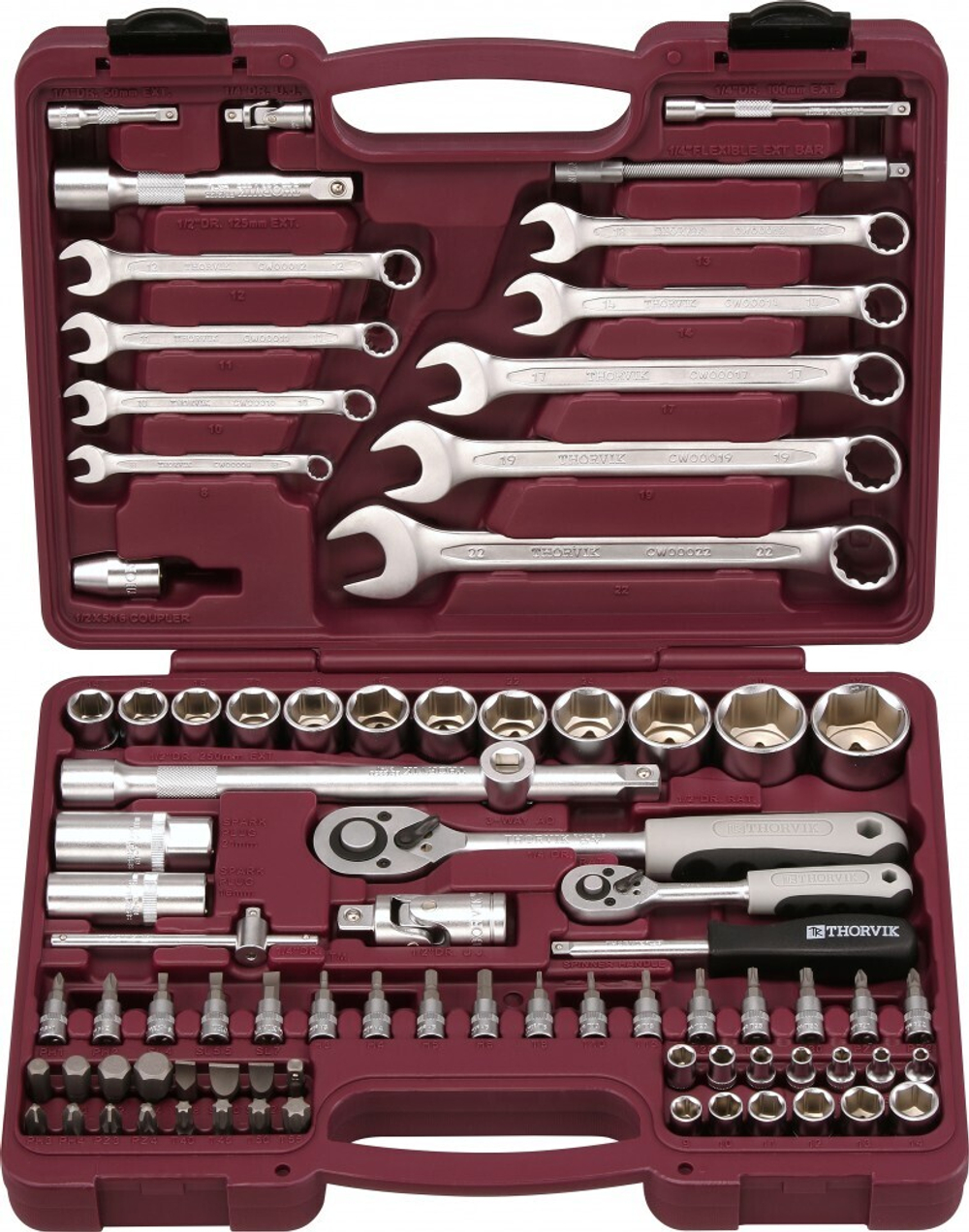 UTS0082 Набор инструмента универсальный 1/4", 1/2"DR, 82 предмета