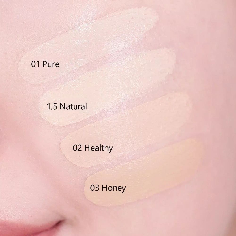 Amuse Dew Powder vegan coushion 03 honey