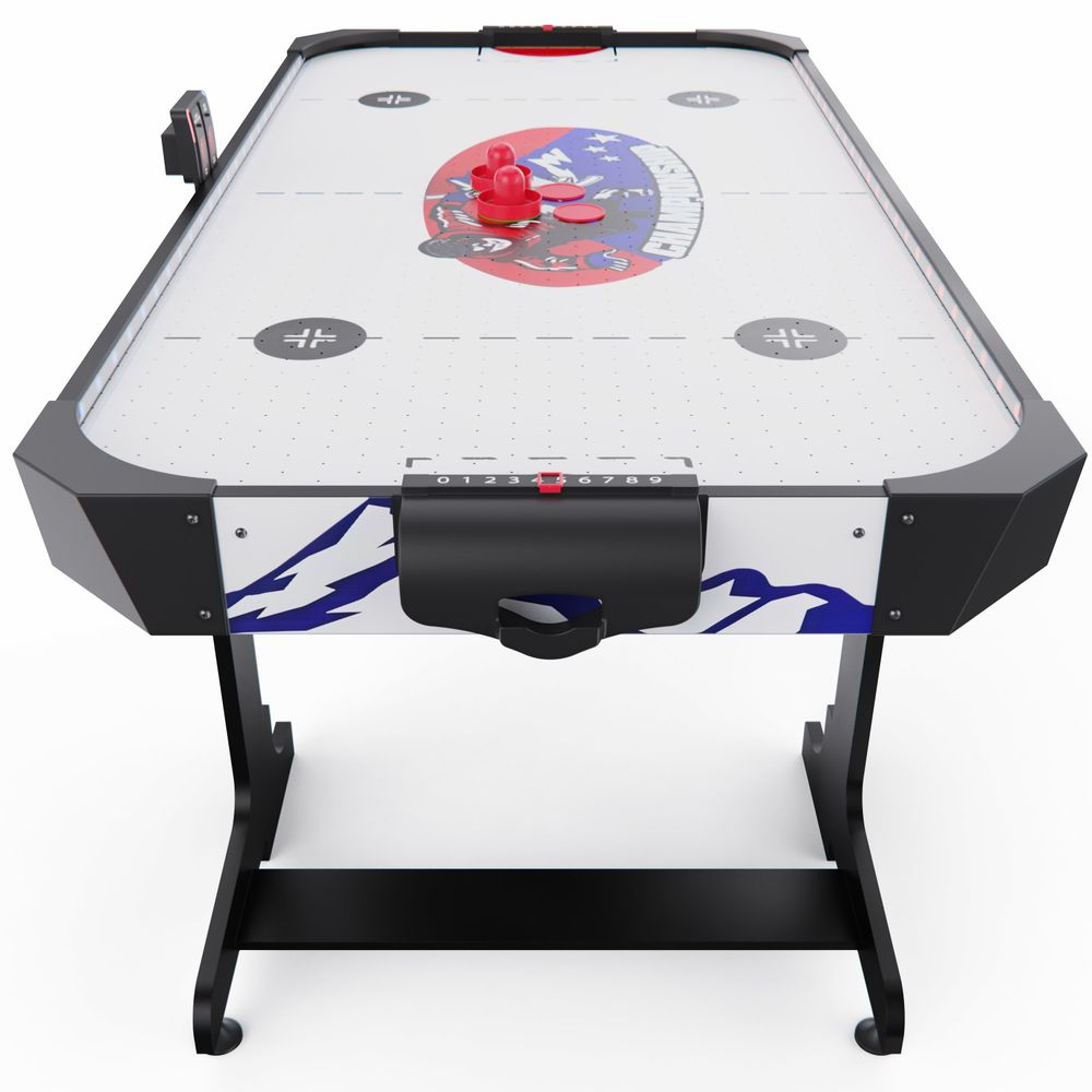 Игровой стол – аэрохоккей с подсветкой DFC Championship 53&amp;quot; 135 х 65 см, складной, белый
