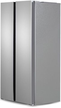 Холодильник Ginzzu NFK-462 нержавеющая сталь