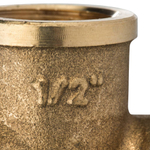 Угольник STOUT 1/2" ВР/ВР с креплением