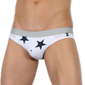 Мужские трусы джоки белые с принтом Van Baam 39327