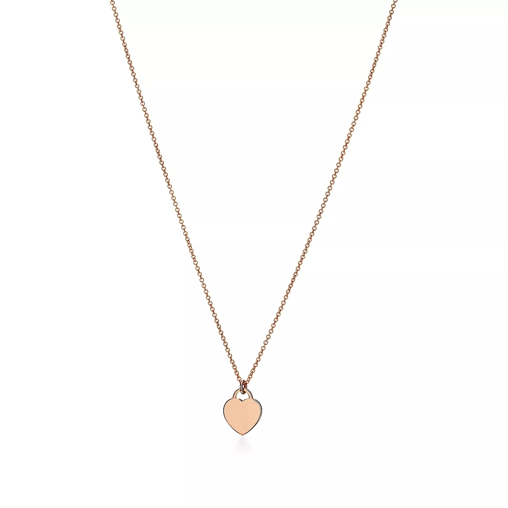 Подвеска из розового золота 18k, Tiffany💠 mini.  Exclusive.
