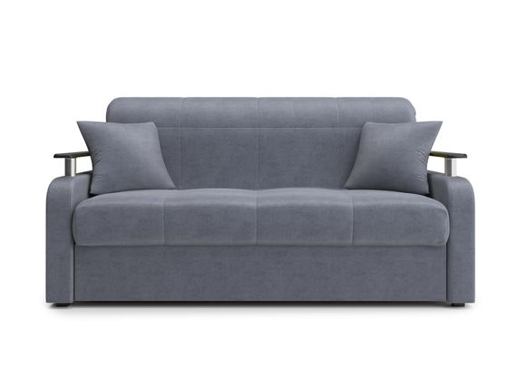 Диван Денвер 1,2 - Velutto 32 серый/  коричневая накладка