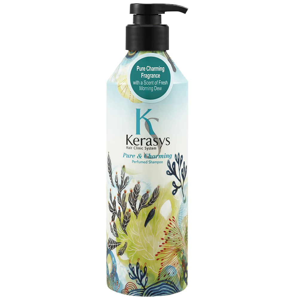 Парфюмированный шампунь для сухих волос Kerasys Perfumed Line Pure &amp; Charming Shampoo,600мл
