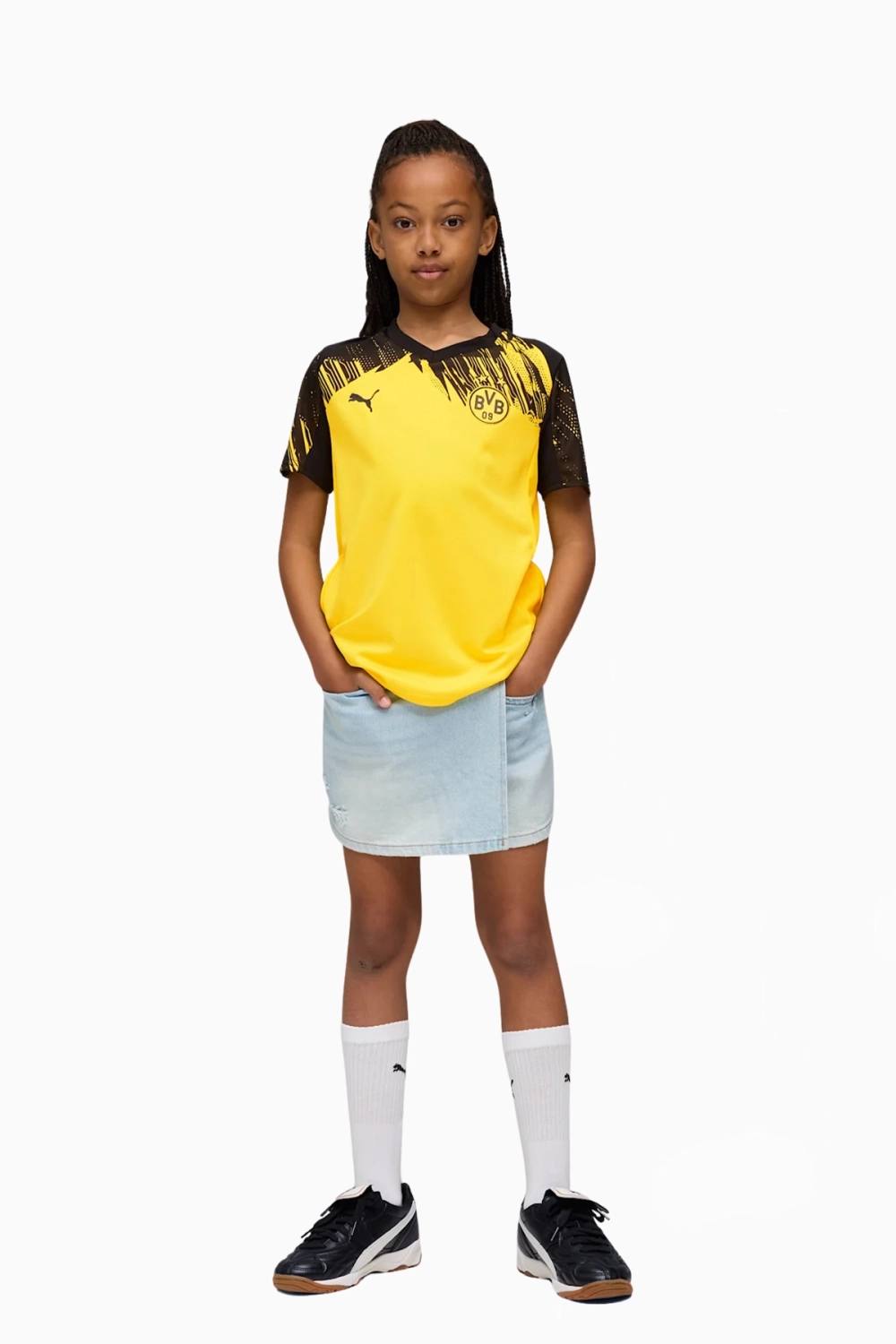Футболка Puma Borussia Dortmund 25/26 Home Junior - желтый
