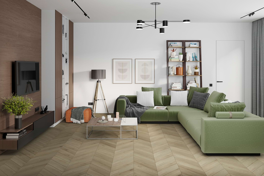 Кварц-винил SPC Damy Floor Chevron SPC 0,75мм 5,2 мм ВЕРСАЛЬ 1.676 м2