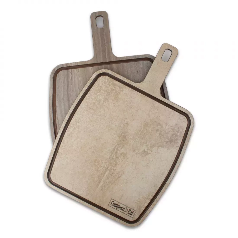 Доска разделочная с ручкой 25х36см ComposeEat Fashion порфир кремовый