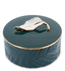 OS-181/2 Декоративная ваза с крышкой Коллекция «Листья»