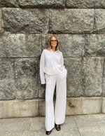 Костюм из кашемира и шерсти мериноса, Молочный