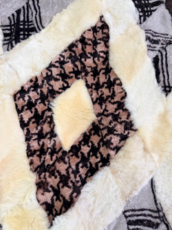 Меховой Коврик прикроватный накидка на кресло из овчины