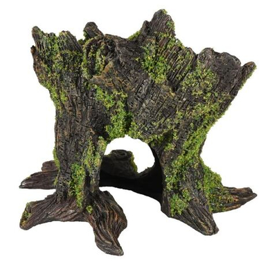 Грот "Зелёный пень" 13 см Д х 10 см Ш х 12 см В, полирезин, Flamingo