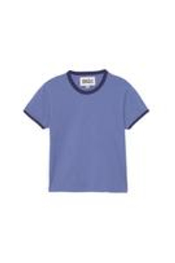 ZARA X BENITO ANTONIO ФУТБОЛКА УКОРОЧЕННОГО КРОЯ С КОРОТКИМИ РУКАВАМИ, СИНИЙ