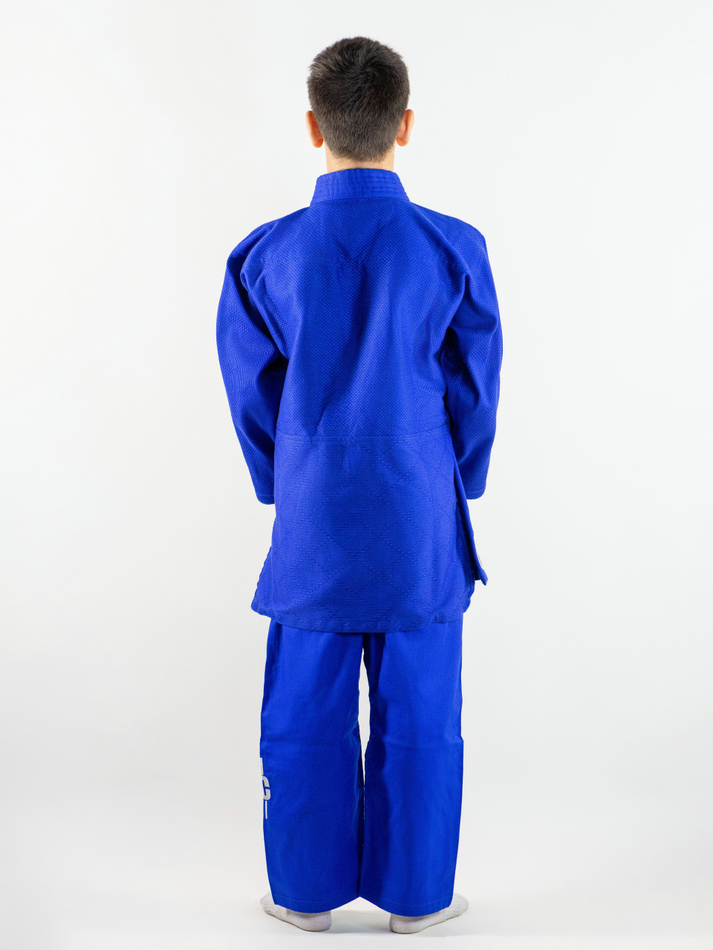 C333 Кимоно для дзюдо подростковое Clinch Judo Silver FDR синее