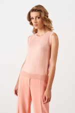 23019 Топ женский (розовый меланж)