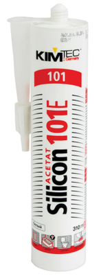 Герметик силиконовый универсальный 101Е белый 310мл KIM TEC