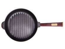 Сковорода-гриль чугунная BRIZOLL Оптима 26х4 см