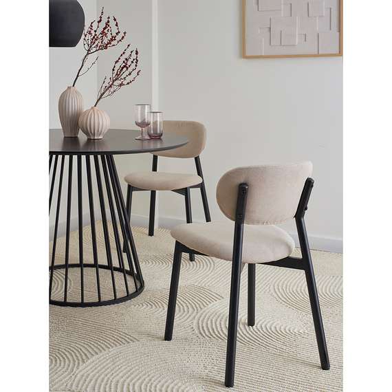 Стул Round, ванильная рогожка