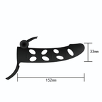 Чёрная закрытая насадка на пенис с вибрацией - 15,2 см. (Цвет: черный)