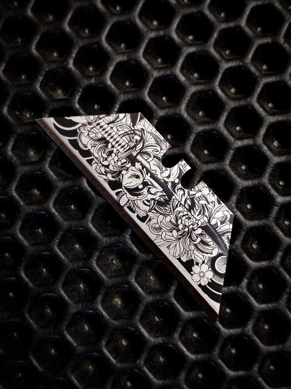 Сменные лезвия с гравировкой. Японский сет №3