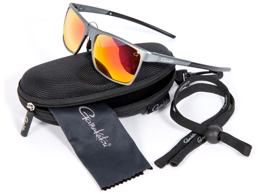 Очки поляризационные Gamakatsu G-Glasses Alu GREY RED MIRROR