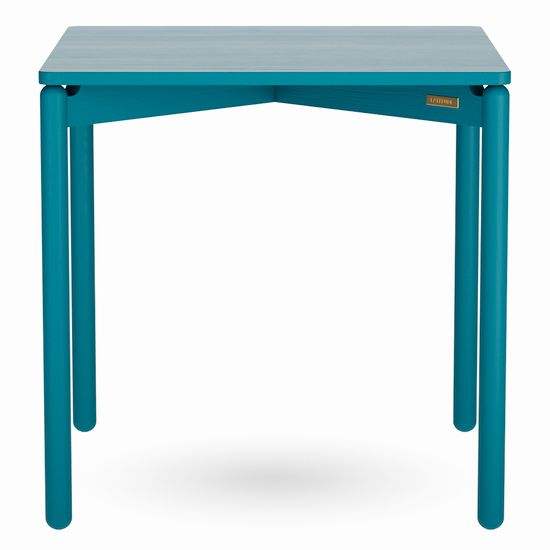 Стол обеденный saga, 75х75 см, сине-зеленый