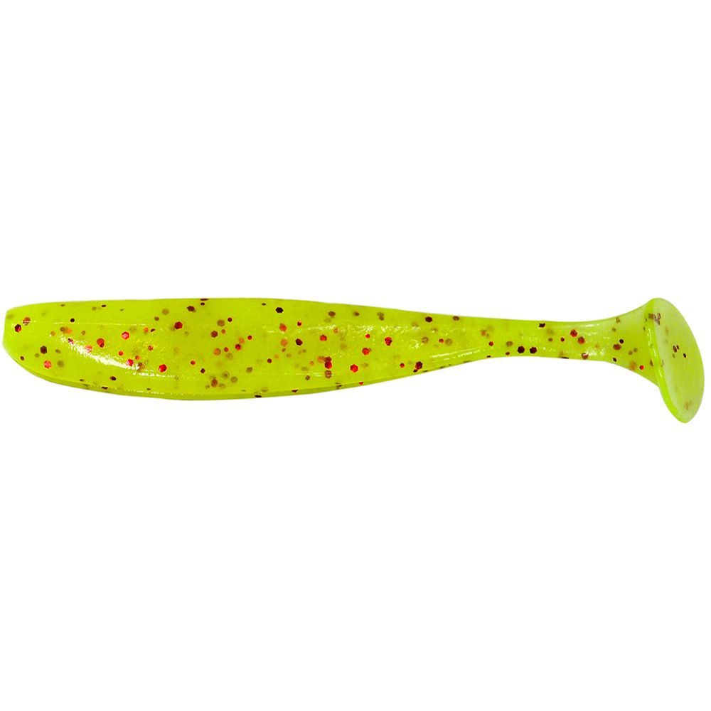 Приманка силиконовая Keitech Easy Shiner 6.5" #PAL01S Chartreuse Red Flake