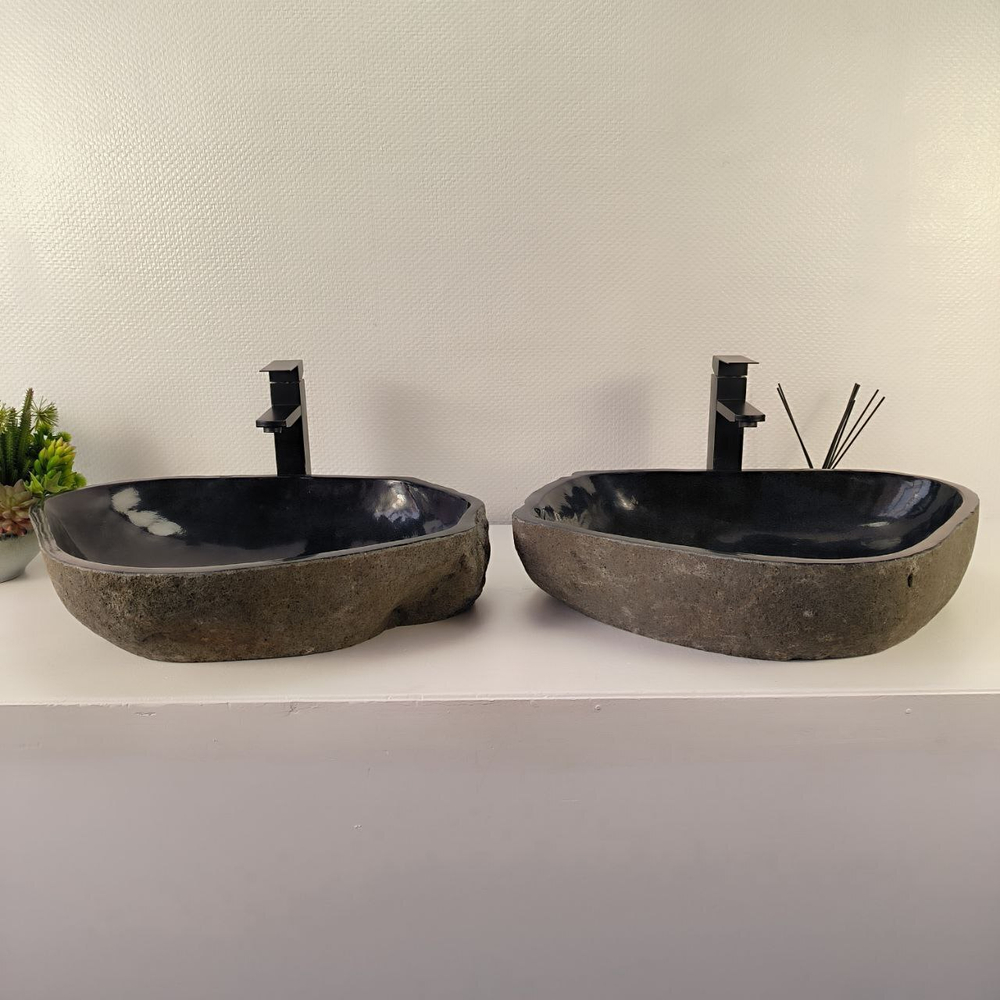 Раковина из речного камня ПАРА! RS-74898 60*44*13 0866