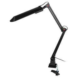 Настольный светильник ЭРА NL-201-G23-11W-BK с лампой PL на струбцине черный