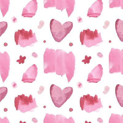 Бесшовный принт ко дню святого валентина
