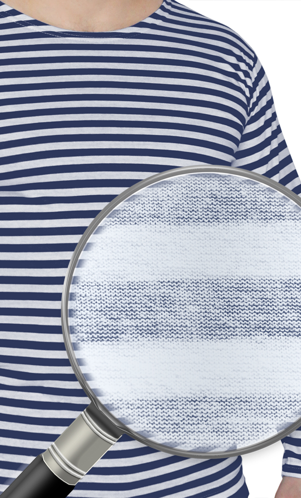 Тельняшка х/б Лето кулирка синяя полоса