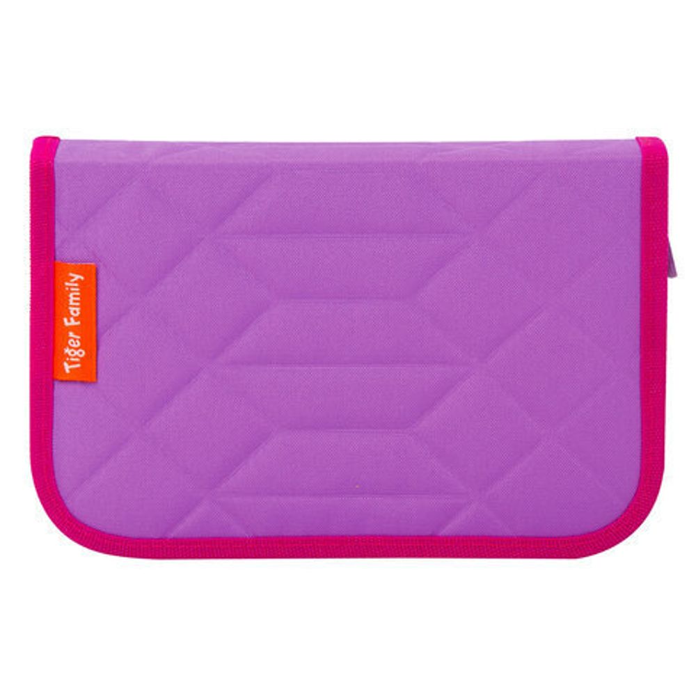 Пенал TIGER FAMILY с наполнением, 1 отделение, 2 откидные планки, 31 предмет, "Rainbow Sorbet", 20х14х4 см, 228947, TGRW-011C1